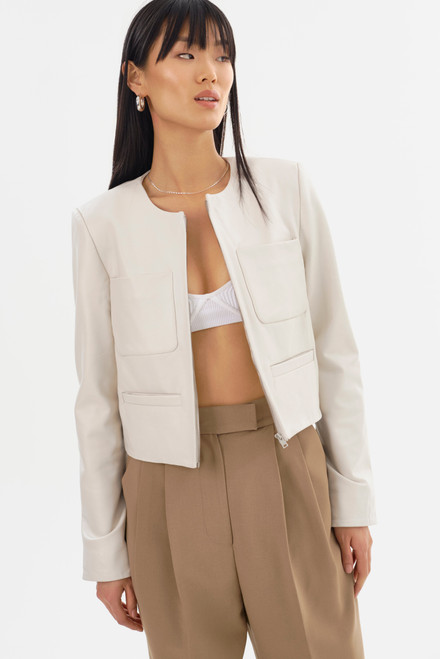 *ORDER TODAY* LAMARQUE Linette Leather Jacket in Whisper White