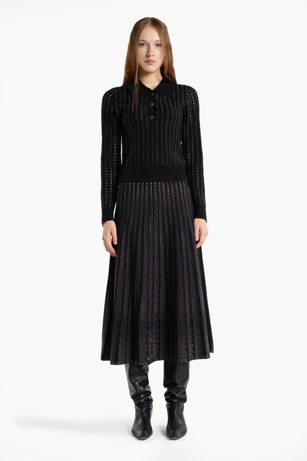 Christy Lynn Roselyn Sweater - Pinstripe Lurex