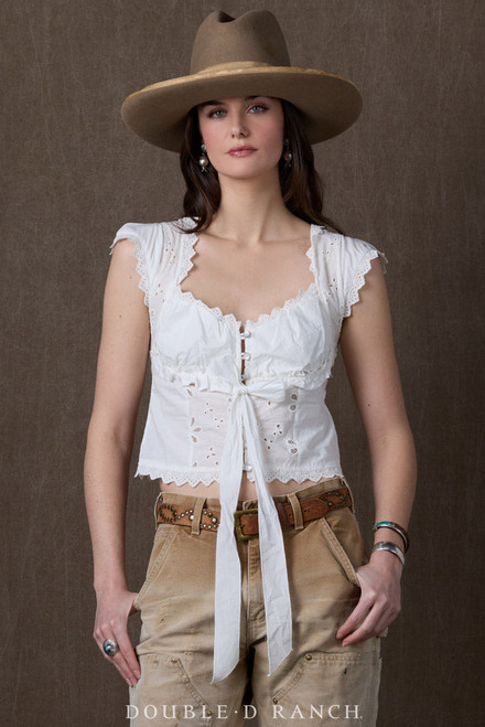 Double D Ranch Madame Zharoni Top in Bone