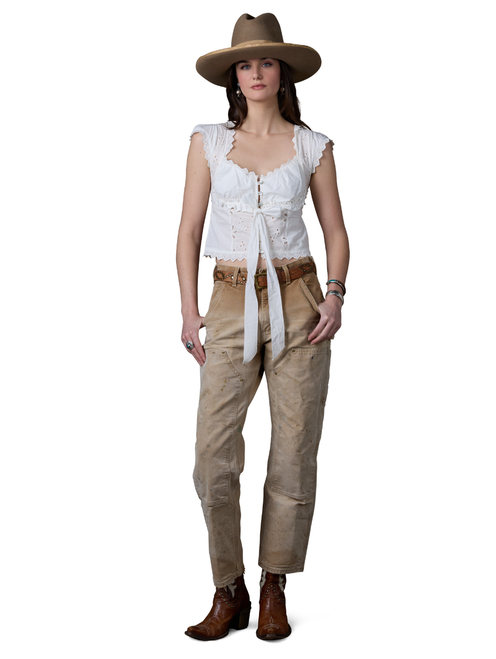 Double D Ranch Madame Zharoni Top in Bone