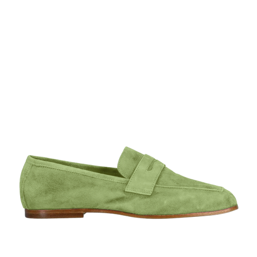 *SPECIAL ORDER* Sophique Milano Essenziale Classic Suede Loafer in Avocado