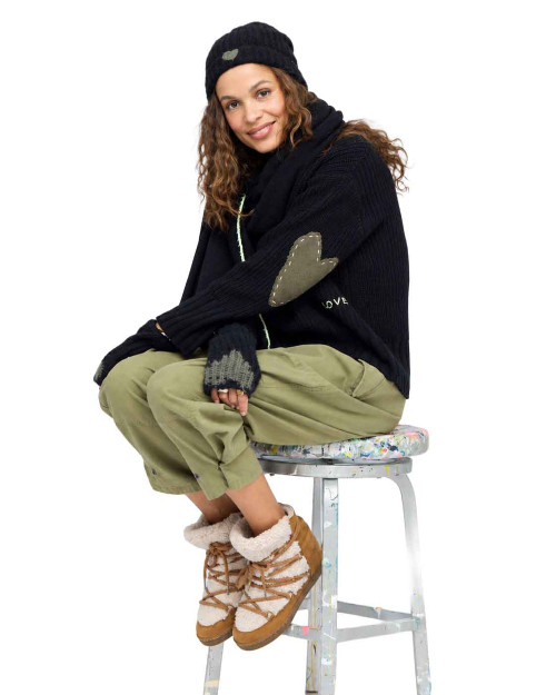 Kerri Rosenthal Winter Beanie in Black