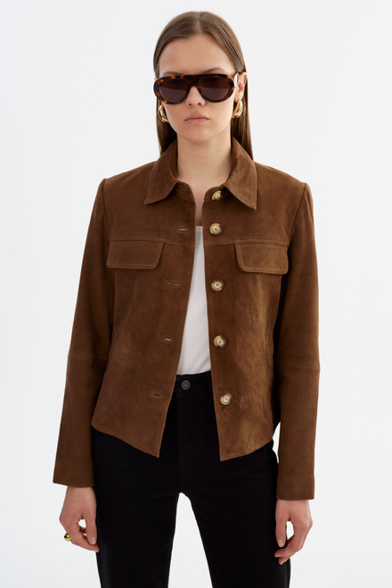 *ORDER TODAY* LAMARQUE Jolene Suede Jacket in Brown