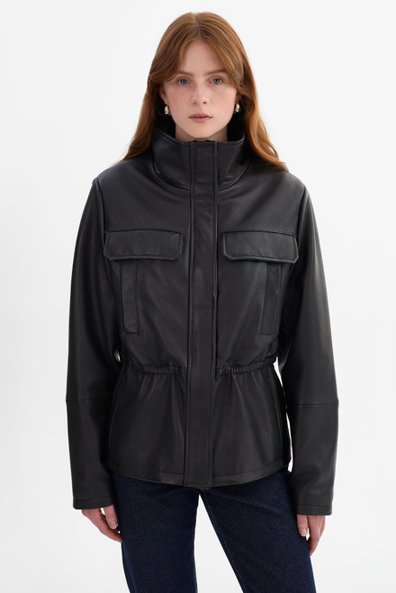 *ORDER TODAY* LAMARQUE Jules Leather Anorak Jacket in Black 