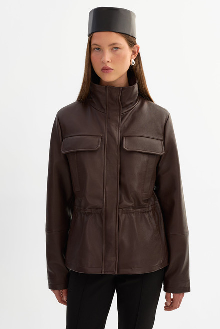 *ORDER TODAY* LAMARQUE Jules Leather Anorak Jacket in Mahogany 