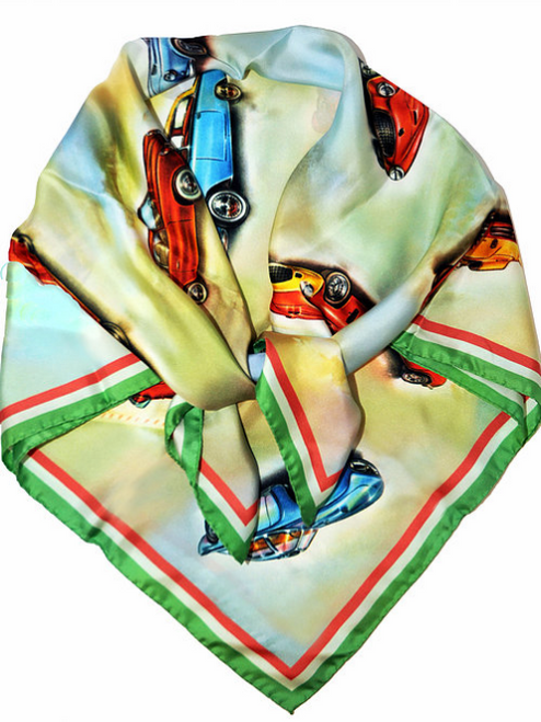 On Your Marque Car Country Italian Coachbuilt Car Scarf 