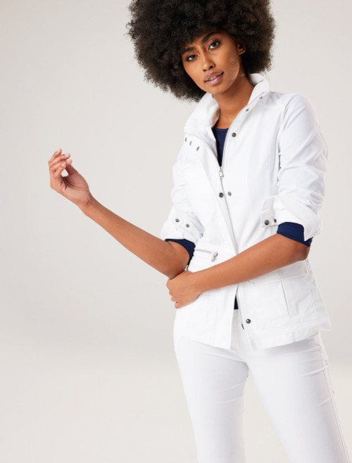 Anatomie Kenya Lightweight Safari Jacket in White