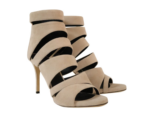 Giuseppe Zanotti Alien Tan Suede Sandal, Size 38