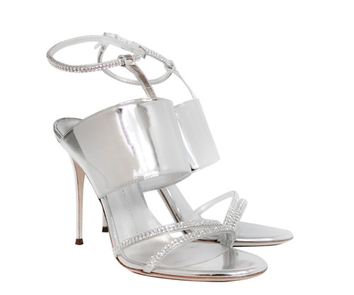 Giuseppe Zanotti Mistico Silver Mirror Stiletto