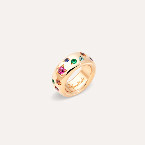 Pomellato Iconica 18K Rose Gold Classic Color Ring, Size 55