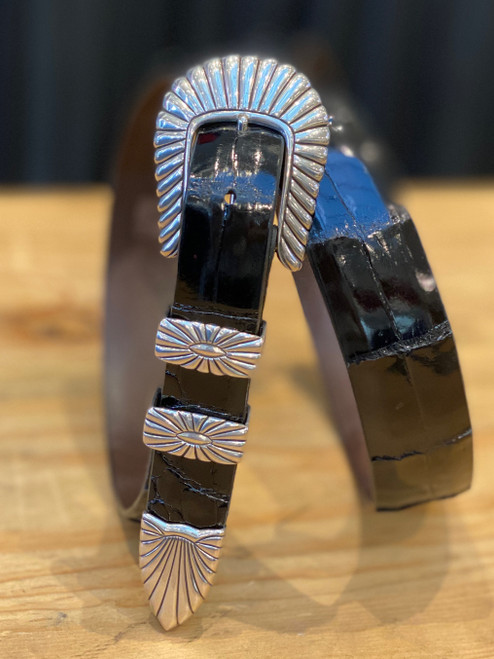 Douglas Sterling Silver 4pc. Buckle Set