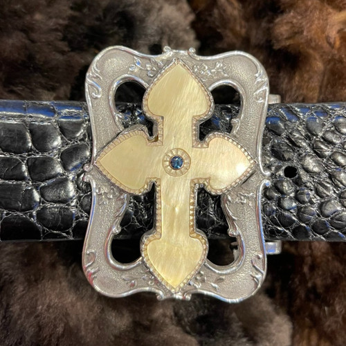 Comstock Heritage Sterling Silver Cross Buckle