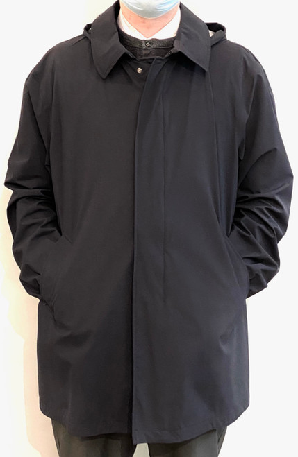 Herno Men’s City Water-Resistant Coat in Navy