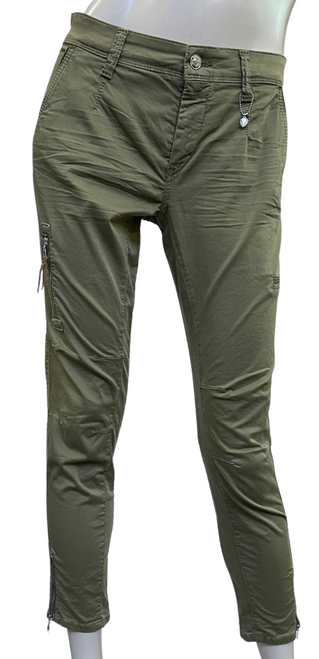 MAC Rich Cargo Cotton Pants in Hunt Green