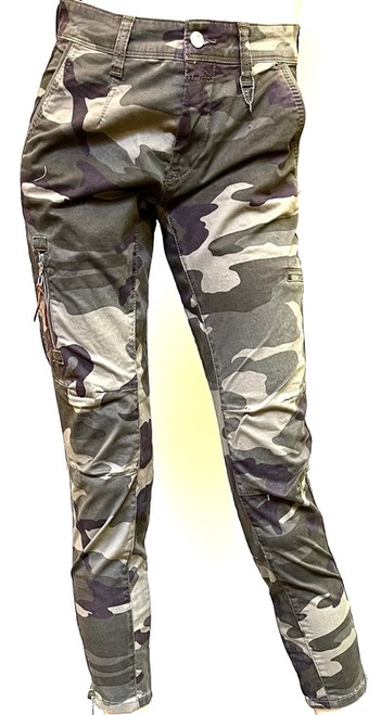 MAC Rich Cargo Cotton Pants in Green Tea Season