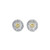Buccellati Blossoms Vermeil Sterling Silver Daisy Button Earrings, 2.5cm