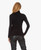 Majestic Filatures Soft Touch Long Sleeve Turtleneck in Black