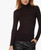 Majestic Filatures Soft Touch Long Sleeve Turtleneck in Black, Size 5