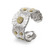 Buccellati Blossoms Diamond Sterling Silver Daisy Cuff Bracelet, Size 16