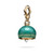 Paul Morelli 18K Yellow Gold Enameled Meditation Bell in Emerald, 14mm