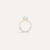 Pomellato Nudo 18K White and Rose Gold Diamond Solitaire Petit Ring, Size 56