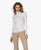 Majestic Filatures Soft Touch Long Sleeve Turtleneck in White, Size 4