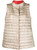 Herno Nylon Ultralight Reversible Two-Tone Waistcoat in Champagne/Red