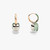 Pomellato Nudo 18K Rose and White Gold Prasiolite and Malachite Classic Earrings
