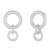 Spinelli Kilcollin 18K White Gold Canis 3 Link Diamond Earrings