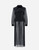 Herno Trench Coat in Compact Nylon & Tulle in Black
