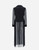 Herno Trench Coat in Compact Nylon & Tulle in Black