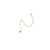 Cadar Yellow Gold Endless Heart Necklace with Pavé Diamonds