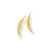 Cadar Medium Yellow Gold Feather Earrings