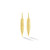 Cadar Medium Yellow Gold Feather Earrings
