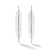 Cadar Medium White Gold Feather Earrings