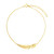 Cadar Medium Yellow Gold Feather Necklace