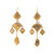Sylva & Cie. 18K Yellow Gold Fancy Diamond Slice Dangle Earrings