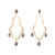 *RESERVE TODAY* Sylva & Cie. 18K Yellow Gold Large Gypsy Grey Diamond Earrings