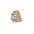 Sylva & Cie. 18K White Gold/14K Rose Gold Mogul Fancy Yellow Short Ten Table Ring, Size 6 3/4