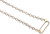 Armenta 18K Yellow Gold and Grey Rhodium Finish Sterling Silver Pave Paperclip Link Necklace, 17"