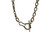 Armenta 18K Yellow Gold and Grey Sterling Silver Textured Horseshoe Chain Link Necklace, 17"