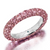 *RESERVE TODAY* Graziela Gems 18K Gold Pink Sapphire & Pink Rhodium 3 Sided Ring