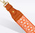 Hampton Road Tangerine Vinyl Zuma Bag with Orange Dots Bag Strap (Tangerine)