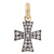 *COMING SOON* Sylva & Cie. 18K Yellow Gold and Sterling Silver Small Diamond Cross Pendant