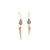 *COMING SOON* Sylva & Cie. 18K Yellow Gold Small Daggers with Diamond Top Earrings
