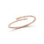 *RESERVE TODAY* Walters Faith Clive 18K Rose Gold and Baguette Diamond Fluted Coil Bracelet