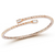 *RESERVE TODAY* Walters Faith Clive 18K Rose Gold and Baguette Diamond Fluted Coil Bracelet