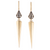 *COMING SOON* Sylva & Cie. 18K Yellow Gold Baby Dagger Earrings with Diamond Tops