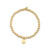 *RESERVE TODAY* Sydney Evan Kid's Collection Pure Gold Happy Face on Gold Beads Bracelet