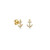 *RESERVE TODAY* Sydney Evan Kid's Collection Gold & Diamond Tiny Anchor Stud Earrings